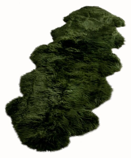 Blană de oaie Native Natural Double, 60 x 240 cm, verde