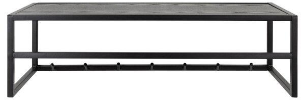 Cuier Seaford V1, Negru, 22x77x28 cm