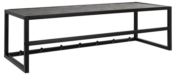 Cuier Seaford V1, Negru, 22x77x28 cm