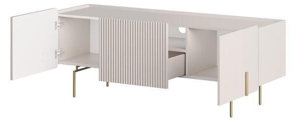 Dulap TV Malmi 150 cm - cașmir / picioare aurii