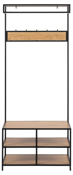 Suport umerase Seaford, Negru, 185x77x40 cm