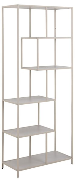 Biblioteca Seaford V1, Gri, 185x77x35 cm
