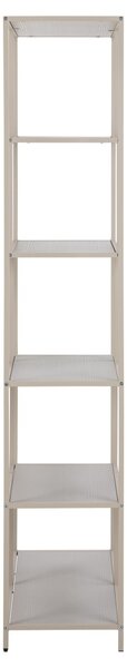 Biblioteca Seaford V1, Gri, 185x77x35 cm