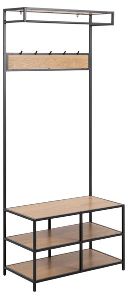 Suport umerase Seaford, Negru, 185x77x40 cm
