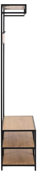 Suport umerase Seaford, Negru, 185x77x40 cm