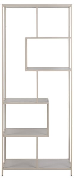 Biblioteca Seaford V1, Gri, 185x77x35 cm