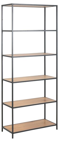 Biblioteca Seaford V2, Natural, 185x77x35 cm