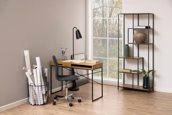 Biblioteca Seaford V1, Natural, 185x77x35 cm