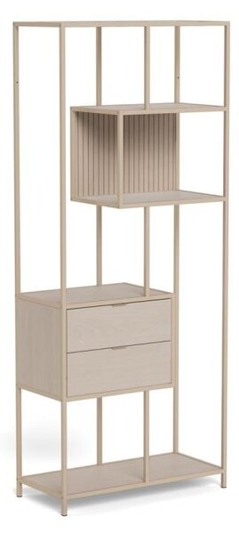 Biblioteca Seaford, Gri, 185x77x35 cm