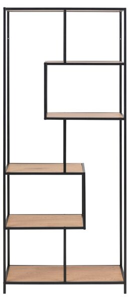 Biblioteca Seaford V1, Natural, 185x77x35 cm