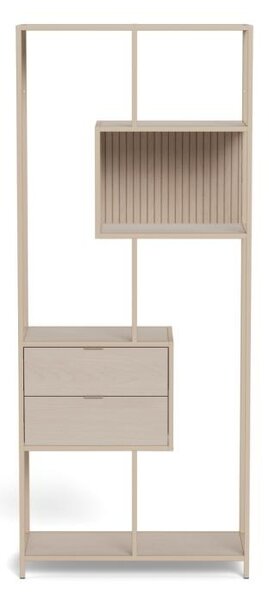 Biblioteca Seaford, Gri, 185x77x35 cm