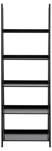 Biblioteca Wally, Negru, 180x63x40 cm