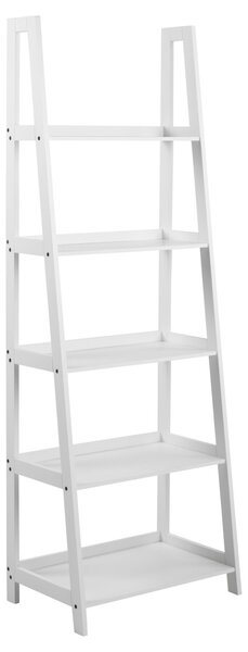 Biblioteca Wally, Alb, 180x63x40 cm