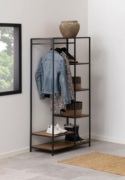 Suport umerase Seaford, Negru, 165x77x45 cm