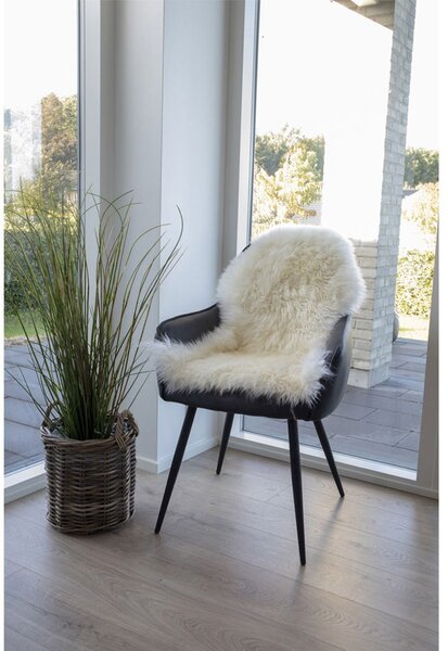 Covor din piele de miel, culoare crem, 50x85 cm