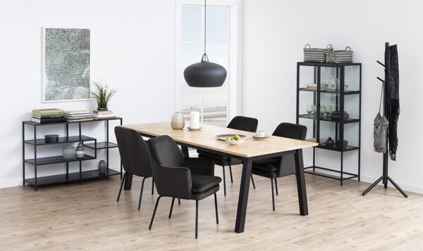 Cuier Bremen, Negru, 176x51x45 cm