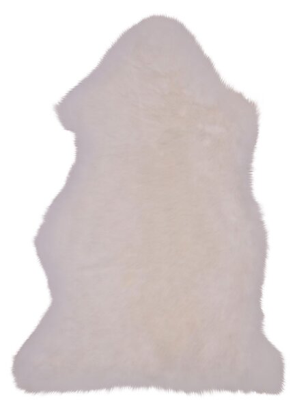 Covor din piele de miel, culoare crem, 50x85 cm