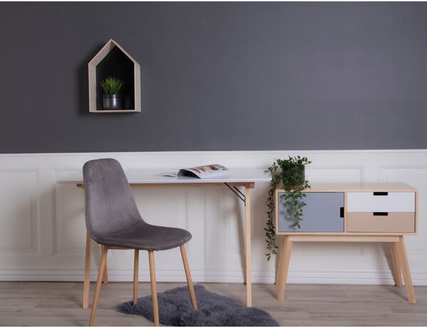 Covor din piele de miel - 50x85 cm, Gri