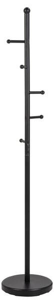 Cuier Aspen, Negru, 170x32.3x32.3 cm