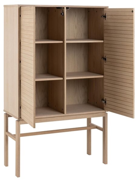 Cabinet Linley, Alb, 150x90.8x40 cm