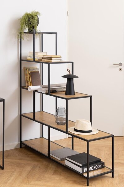 Biblioteca Seaford, Natural, 150x135x35 cm