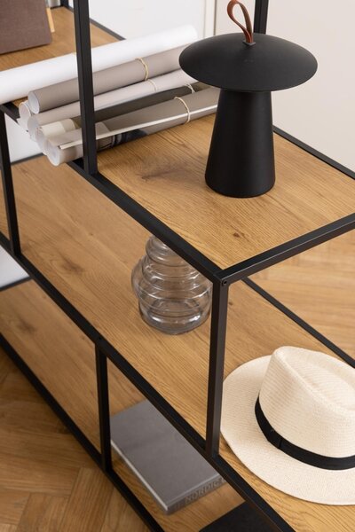 Biblioteca Seaford, Natural, 150x135x35 cm