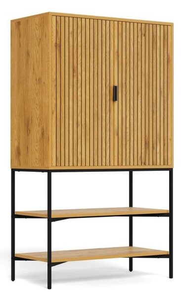 Cabinet Jaipur V1, Natural, 140x80x40 cm