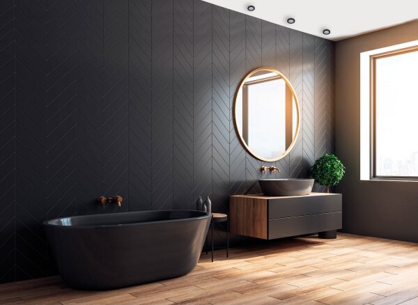 Corp de iluminat încastrat pentru baie FLINI 10W IP44 negru Kanlux 33122