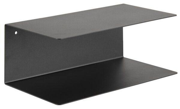 Raft de perete Joliet, Negru, 14x35x20 cm