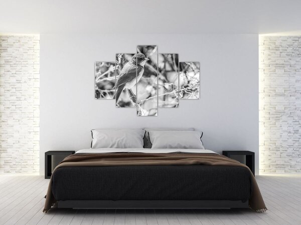 Tablou - Bluebird în timpul iernii (150x105 cm)