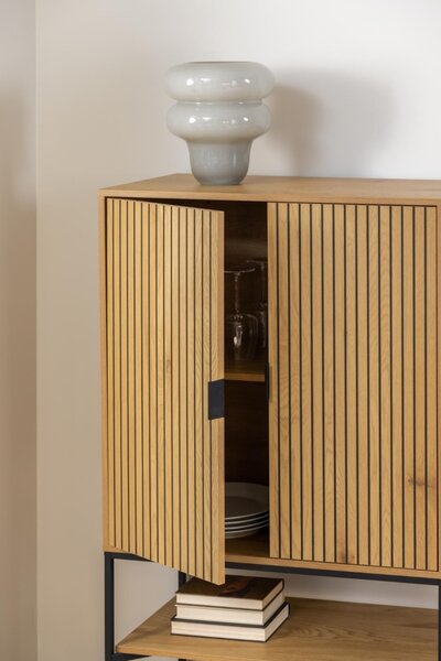 Cabinet Jaipur V1, Natural, 140x80x40 cm