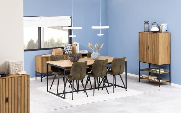 Cabinet Jaipur V1, Natural, 140x80x40 cm