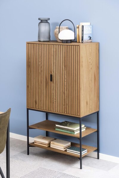 Cabinet Jaipur V1, Natural, 140x80x40 cm