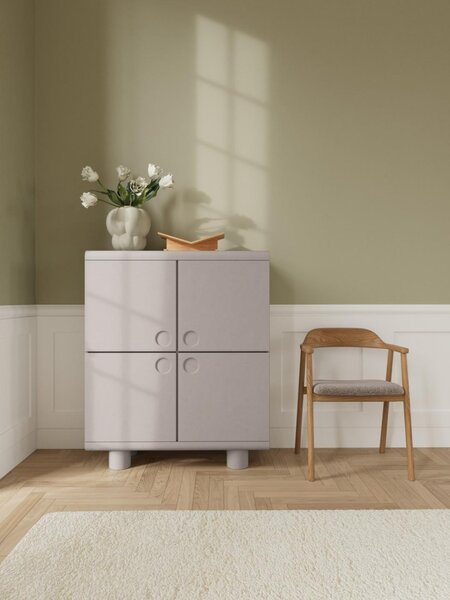 Cabinet Magee, Gri, 120x100x40 cm