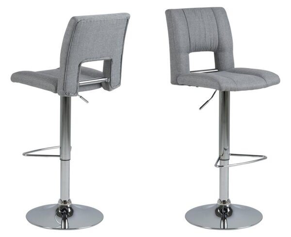 Scaun de bar Sylvia V1, Gri, 115x41.5x52 cm