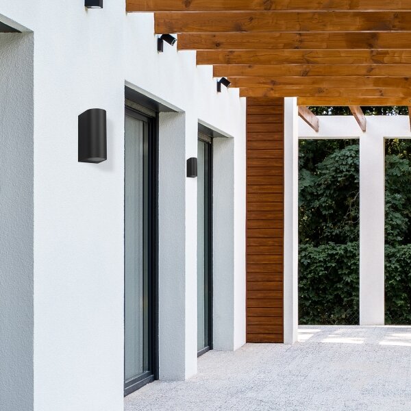 Aplică de exterior OVALIS 2xGU10/35W/230V IP44 neagră
