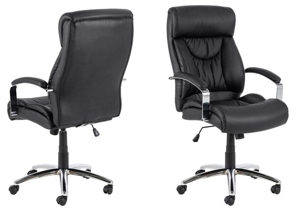 Scaun de birou Benson, Negru, 120x64.5x83 cm