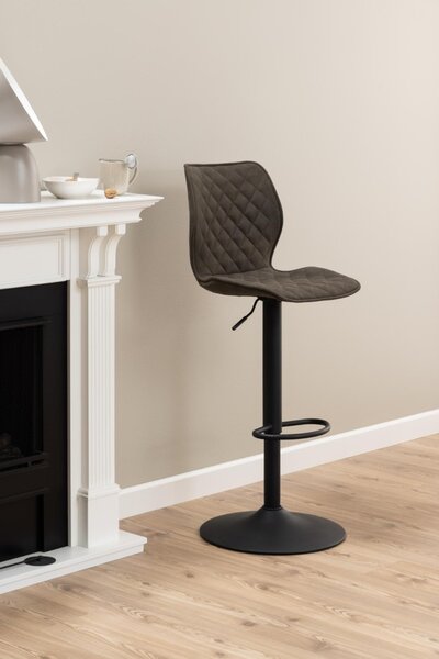 Scaun de bar Naomi, Gri, 116x45.5x50.5 cm