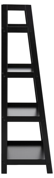 Biblioteca Wally, Negru, 130x63x40 cm
