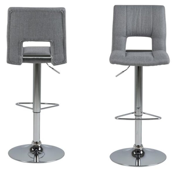 Scaun de bar Sylvia V1, Gri, 115x41.5x52 cm