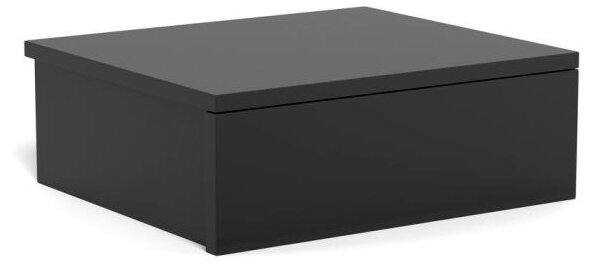 Noptiera Avignon, Negru, 13x37x32 cm