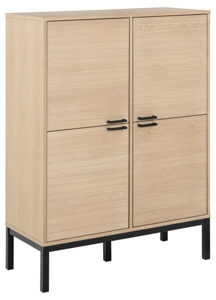 Cabinet Kensington, Alb, 120x91x40 cm