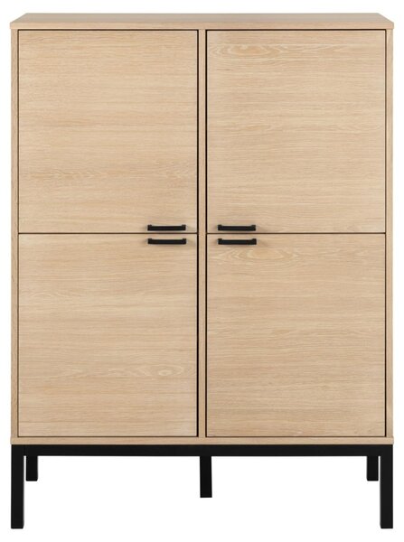 Cabinet Kensington, Alb, 120x91x40 cm