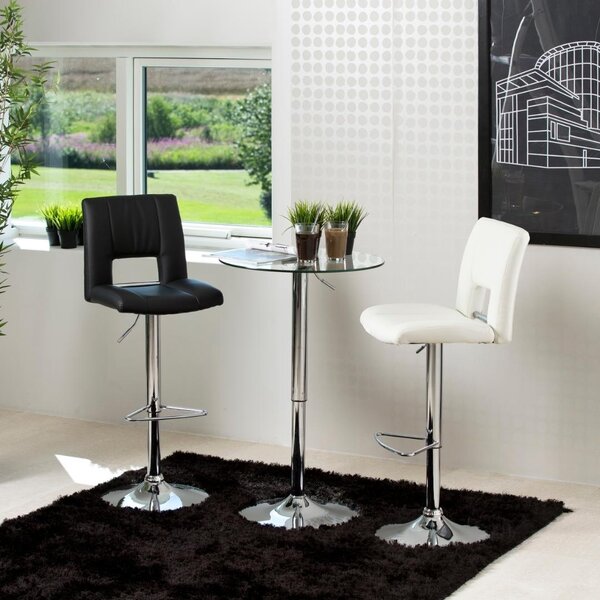 Scaun de bar Sylvia V1, Negru, 115x41.5x52 cm