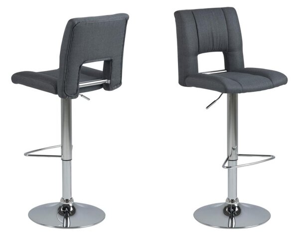 Scaun de bar Sylvia V2, Gri, 115x41.5x52 cm