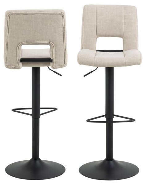 Scaun de bar Sylvia, Bej, 115x41.5x52 cm