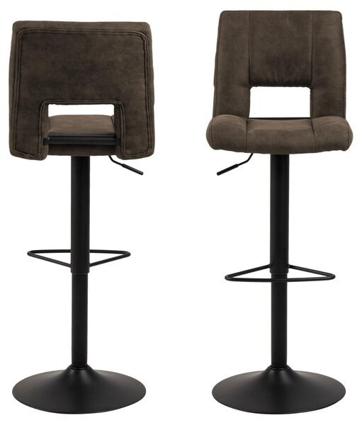 Scaun de bar Sylvia V4, Gri, 115x41.5x52 cm