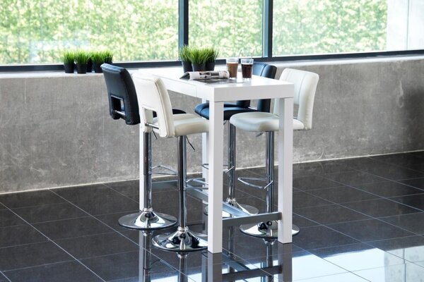 Scaun de bar Sylvia V1, Negru, 115x41.5x52 cm