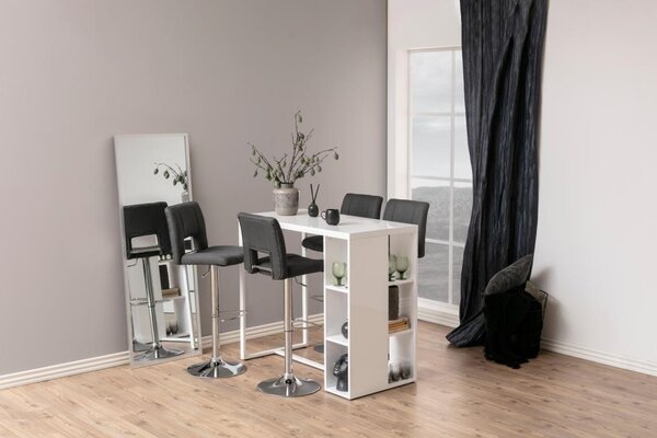 Scaun de bar Sylvia V2, Gri, 115x41.5x52 cm