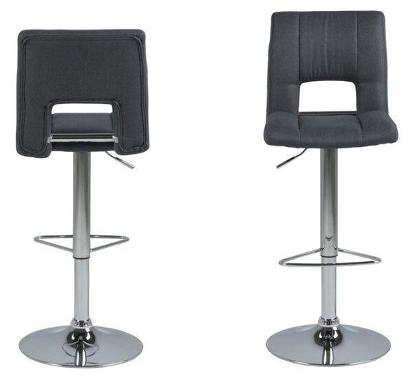 Scaun de bar Sylvia V2, Gri, 115x41.5x52 cm